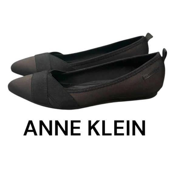 New authentic Anne Klein designer Oalise comfort black Flats sz 6.5 display - Picture 1 of 10
